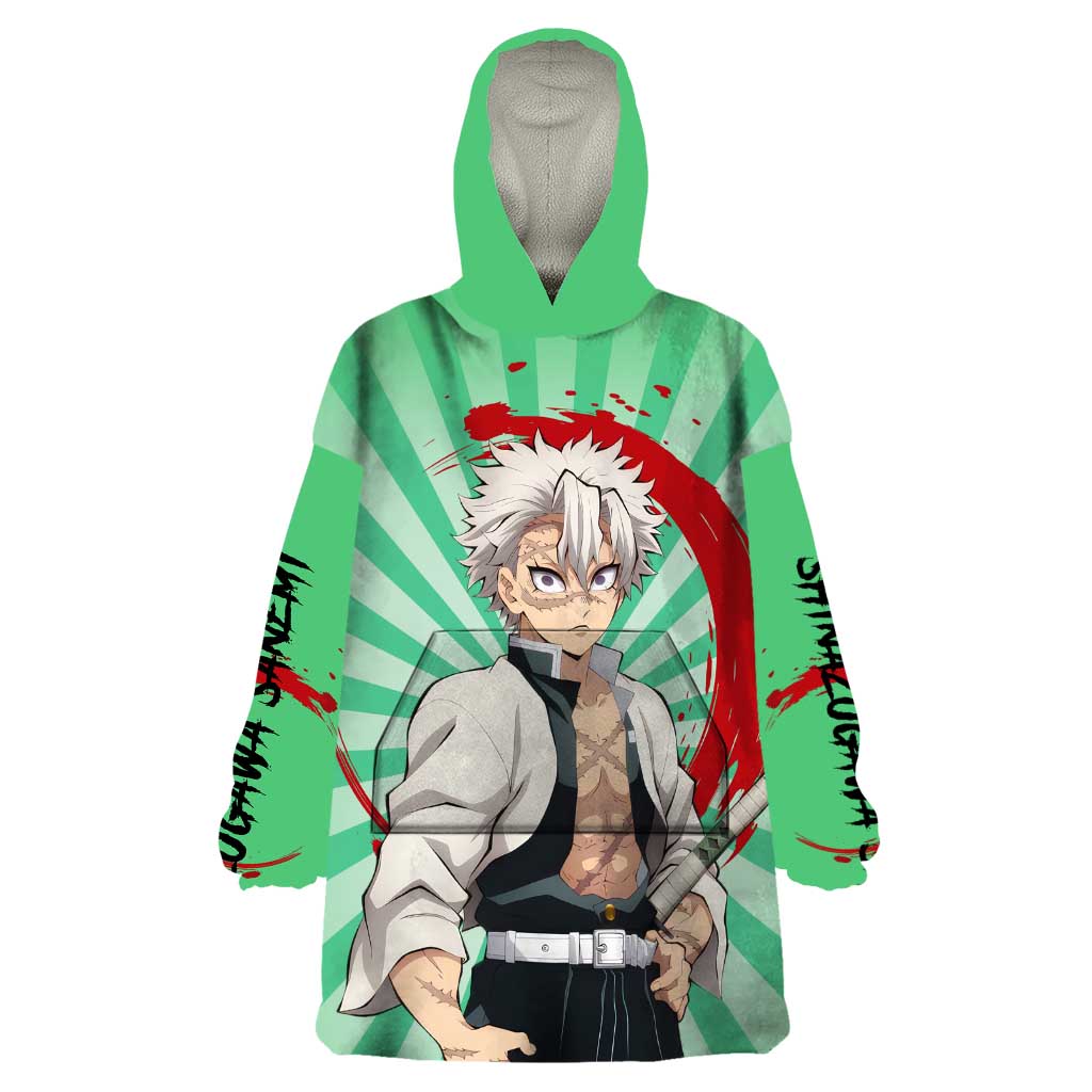 Sanemi Shinazugawa - Demon Slayer Wearable Blanket Hoodie Anime Mix Pattern Style