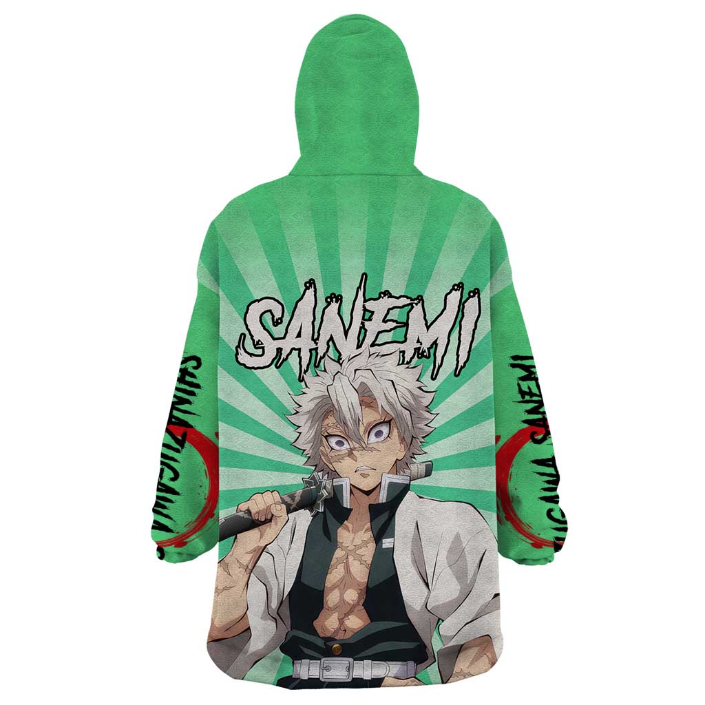 Sanemi Shinazugawa - Demon Slayer Wearable Blanket Hoodie Anime Mix Pattern Style