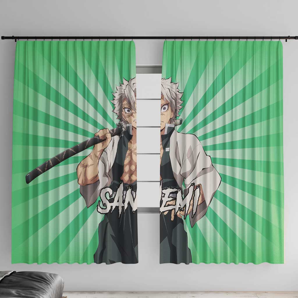 Sanemi Shinazugawa - Demon Slayer Window Curtain Anime Mix Pattern Style