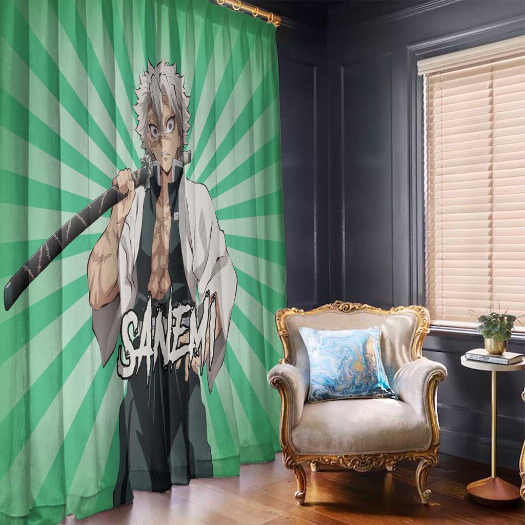 Sanemi Shinazugawa - Demon Slayer Window Curtain Anime Mix Pattern Style