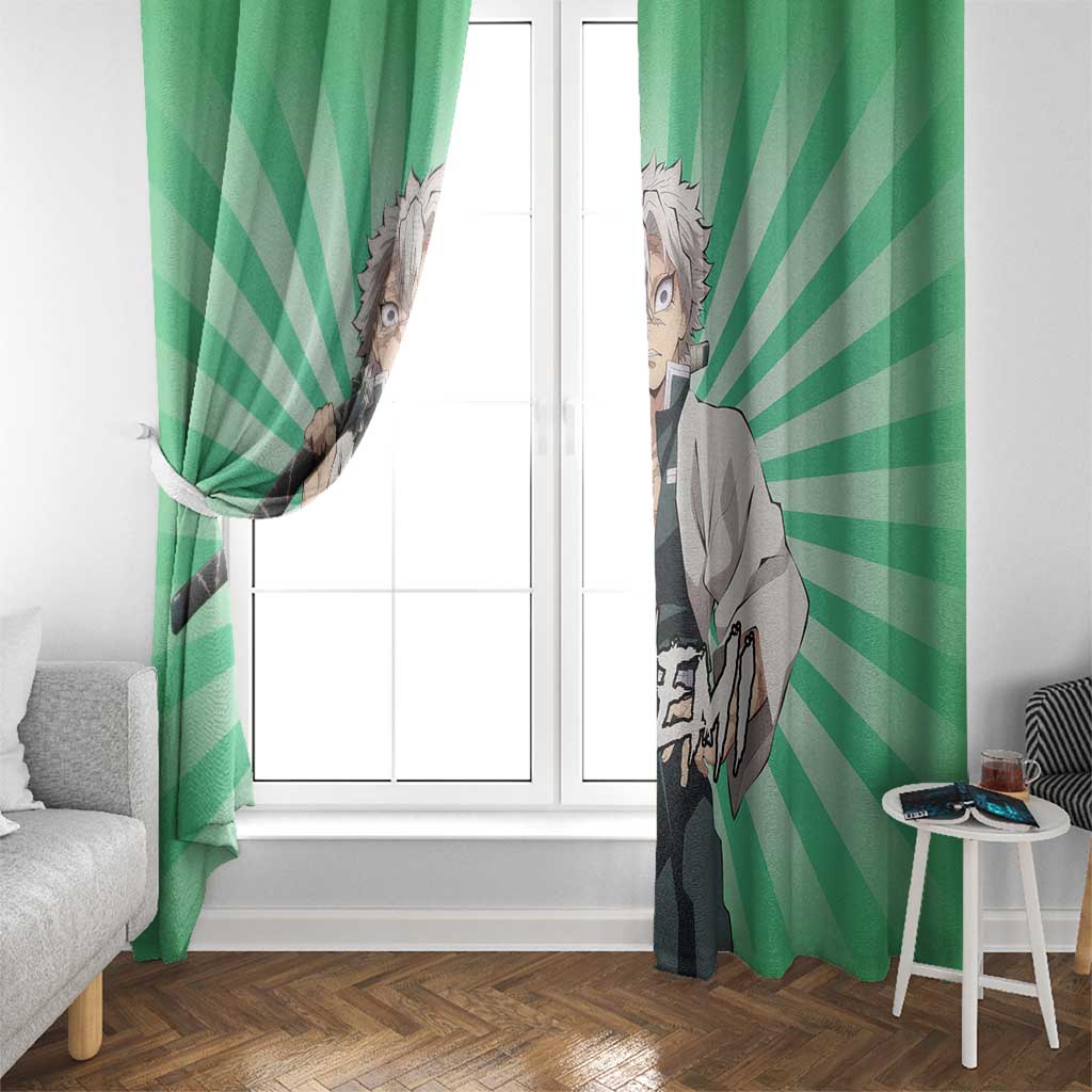 Sanemi Shinazugawa - Demon Slayer Window Curtain Anime Mix Pattern Style