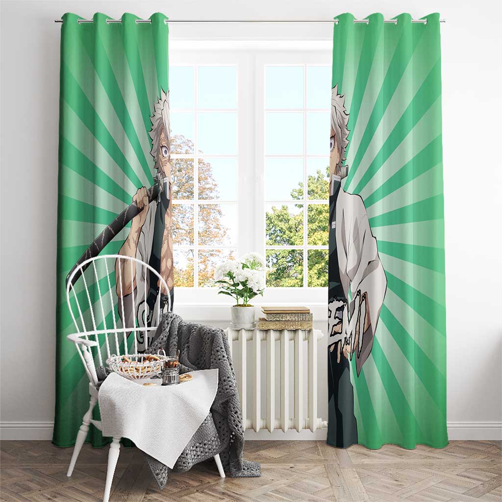 Sanemi Shinazugawa - Demon Slayer Window Curtain Anime Mix Pattern Style