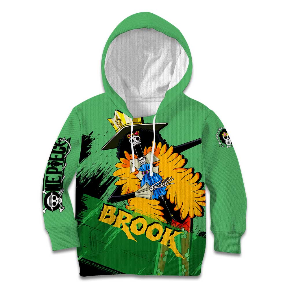 Brook - One Piece Kid Hoodie Anime Style