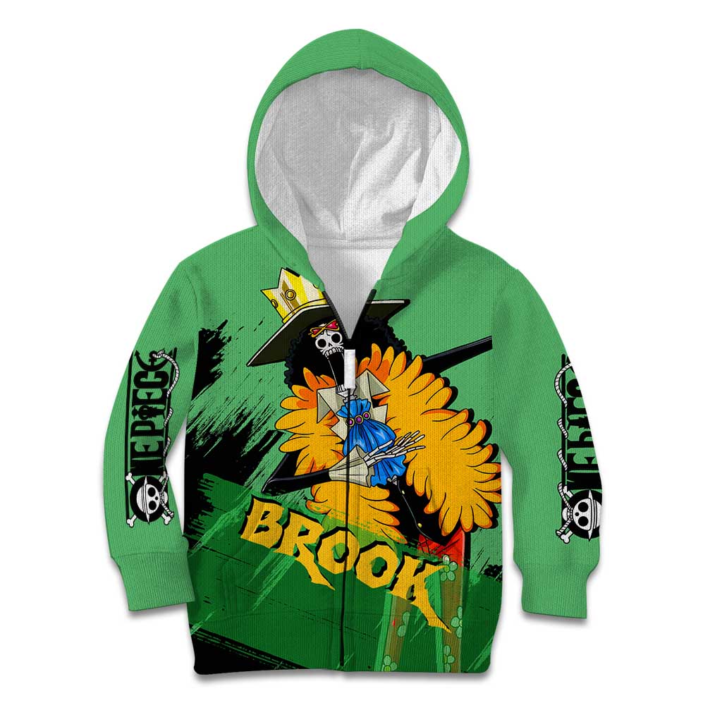 Brook - One Piece Kid Hoodie Anime Style