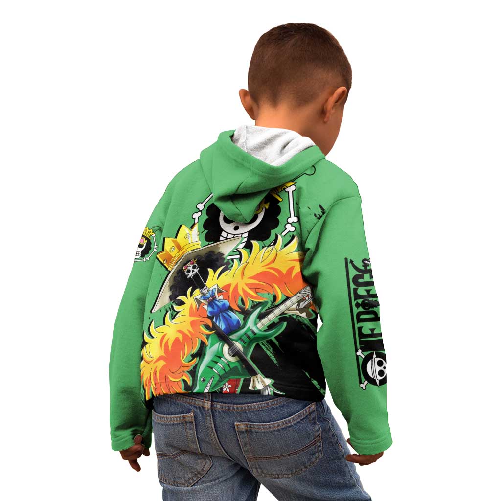 Brook - One Piece Kid Hoodie Anime Style