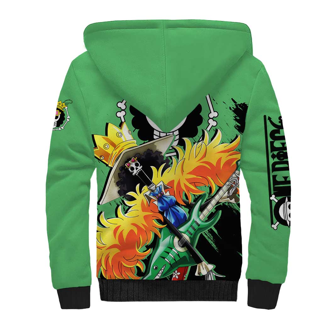 Brook - One Piece Sherpa Hoodie Anime Style