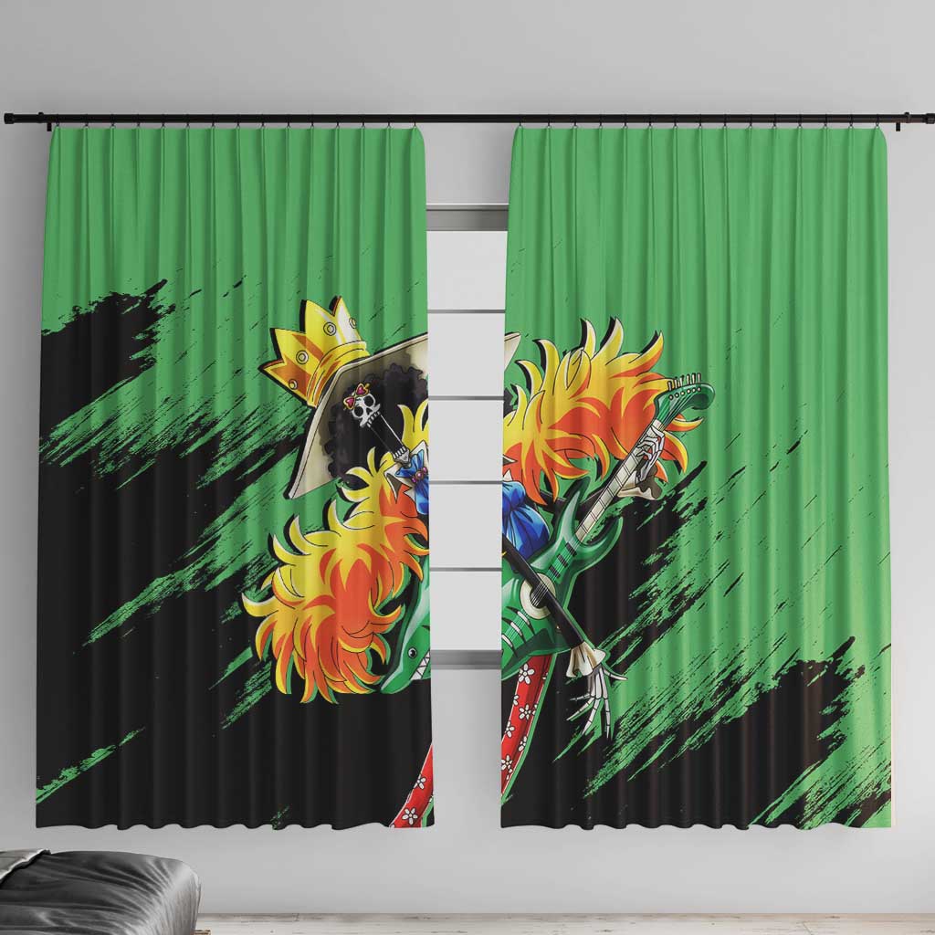 Brook - One Piece Window Curtain Anime Style