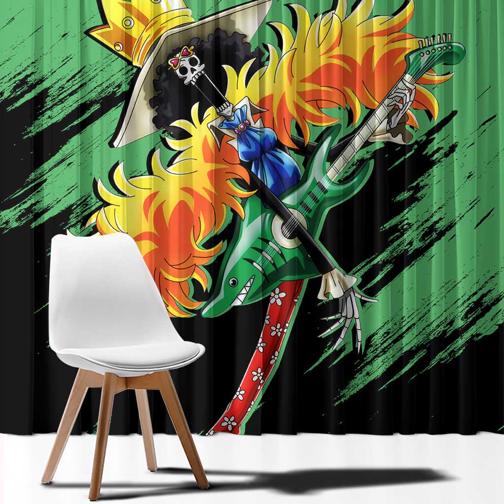 Brook - One Piece Window Curtain Anime Style