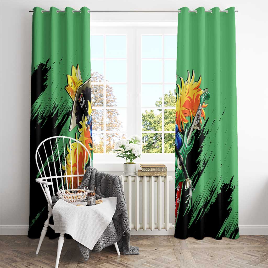 Brook - One Piece Window Curtain Anime Style