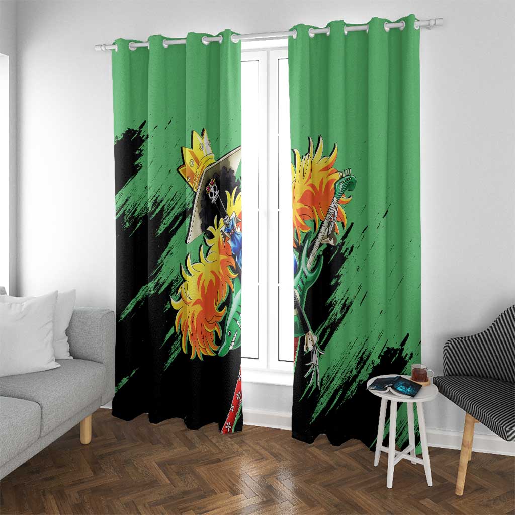 Brook - One Piece Window Curtain Anime Style