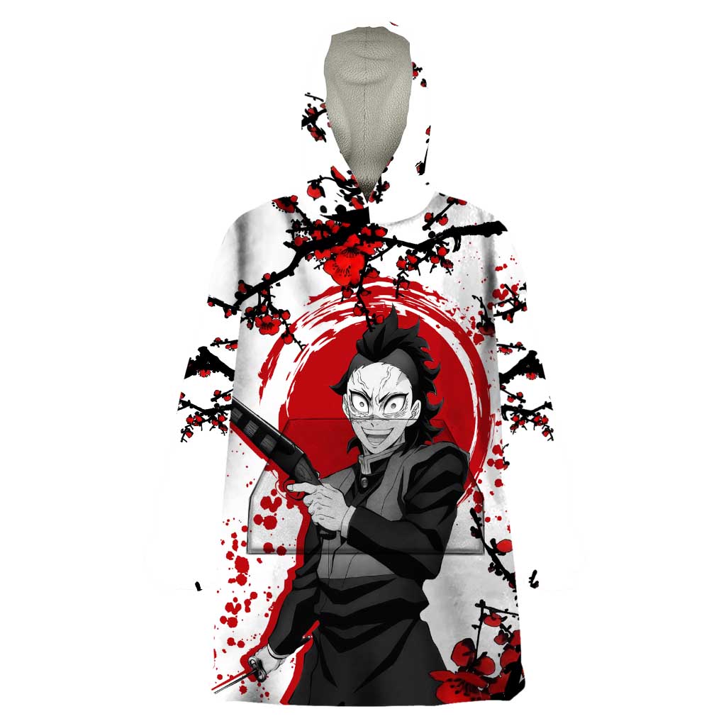 Shinazugawa Genya - Demon Slayer Wearable Blanket Hoodie Anime Japan Style