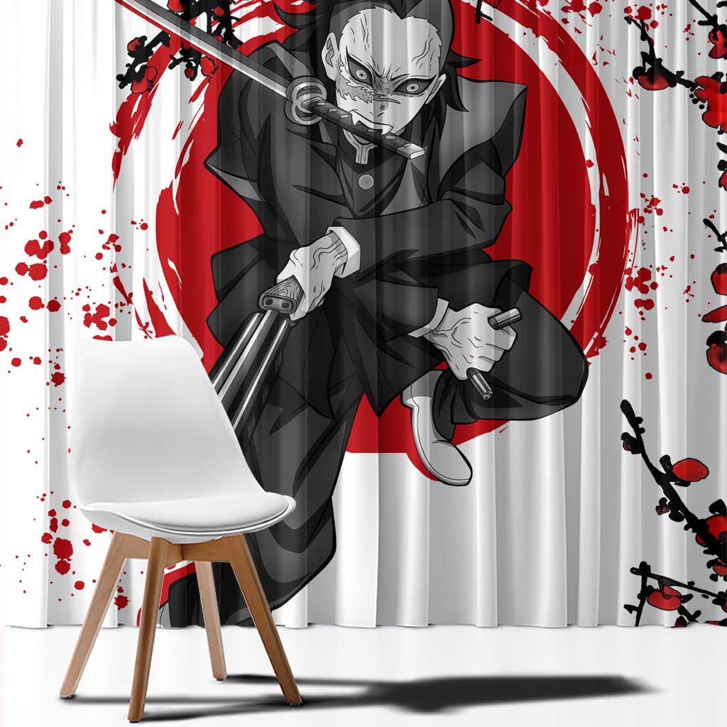 Shinazugawa Genya - Demon Slayer Window Curtain Anime Japan Style