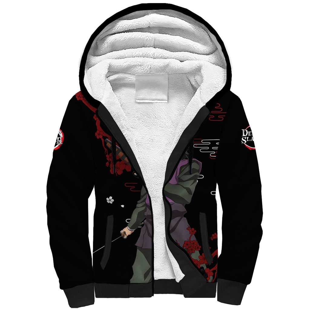 Shinazugawa Genya - Demon Slayer Sherpa Hoodie Anime Japan Style