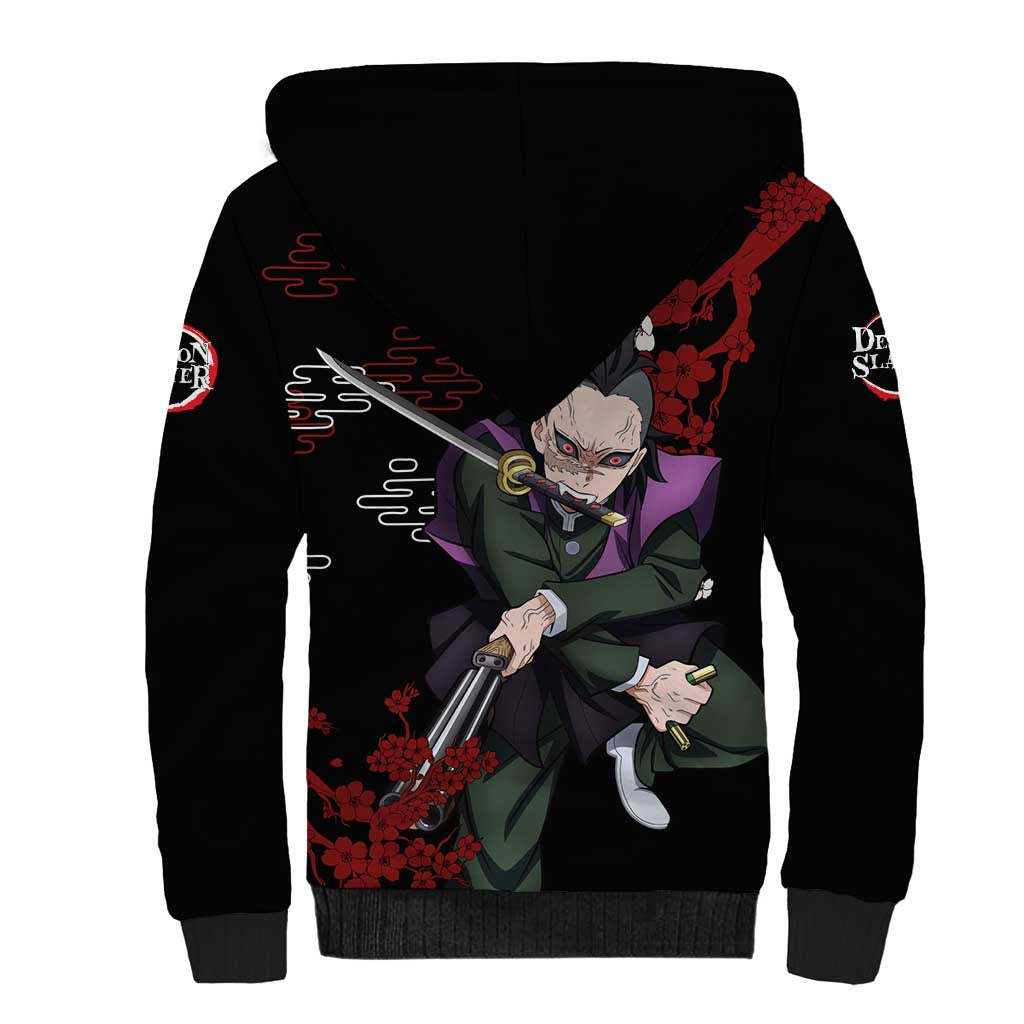 Shinazugawa Genya - Demon Slayer Sherpa Hoodie Anime Japan Style