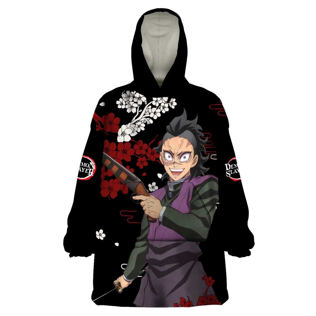 Shinazugawa Genya - Demon Slayer Wearable Blanket Hoodie Anime Japan Style