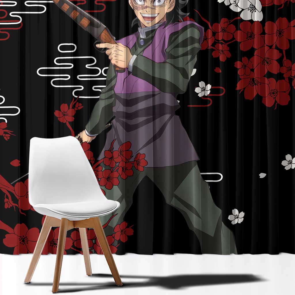 Shinazugawa Genya - Demon Slayer Window Curtain Anime Japan Style
