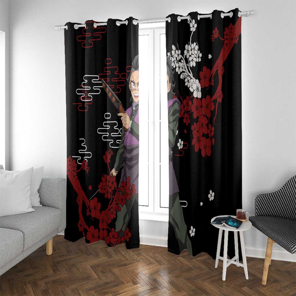 Shinazugawa Genya - Demon Slayer Window Curtain Anime Japan Style