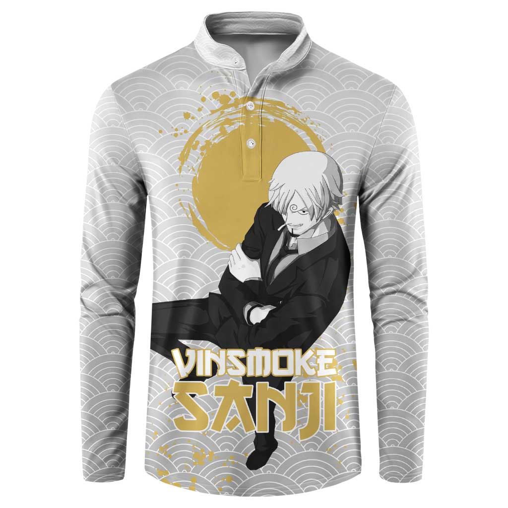 Sanji - One Piece Button Sweatshirt Anime Style