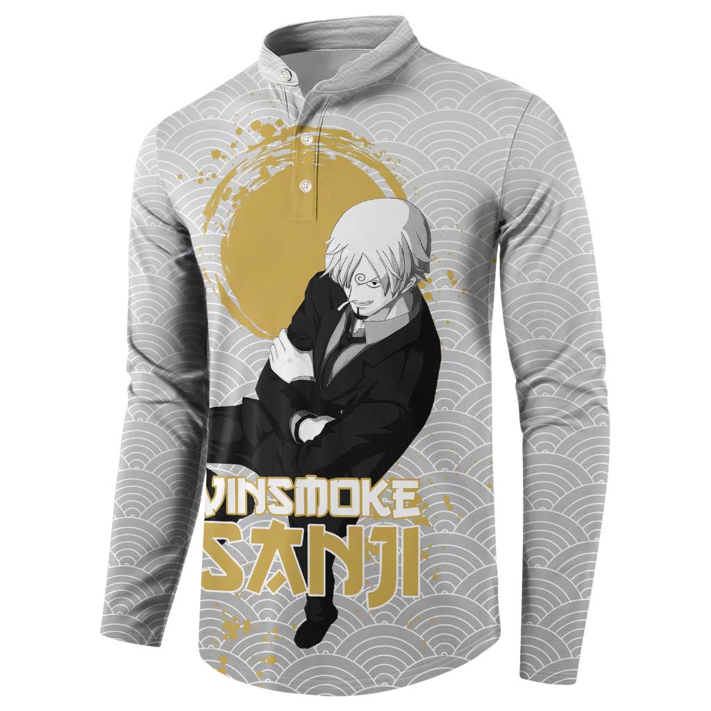 Sanji - One Piece Button Sweatshirt Anime Style
