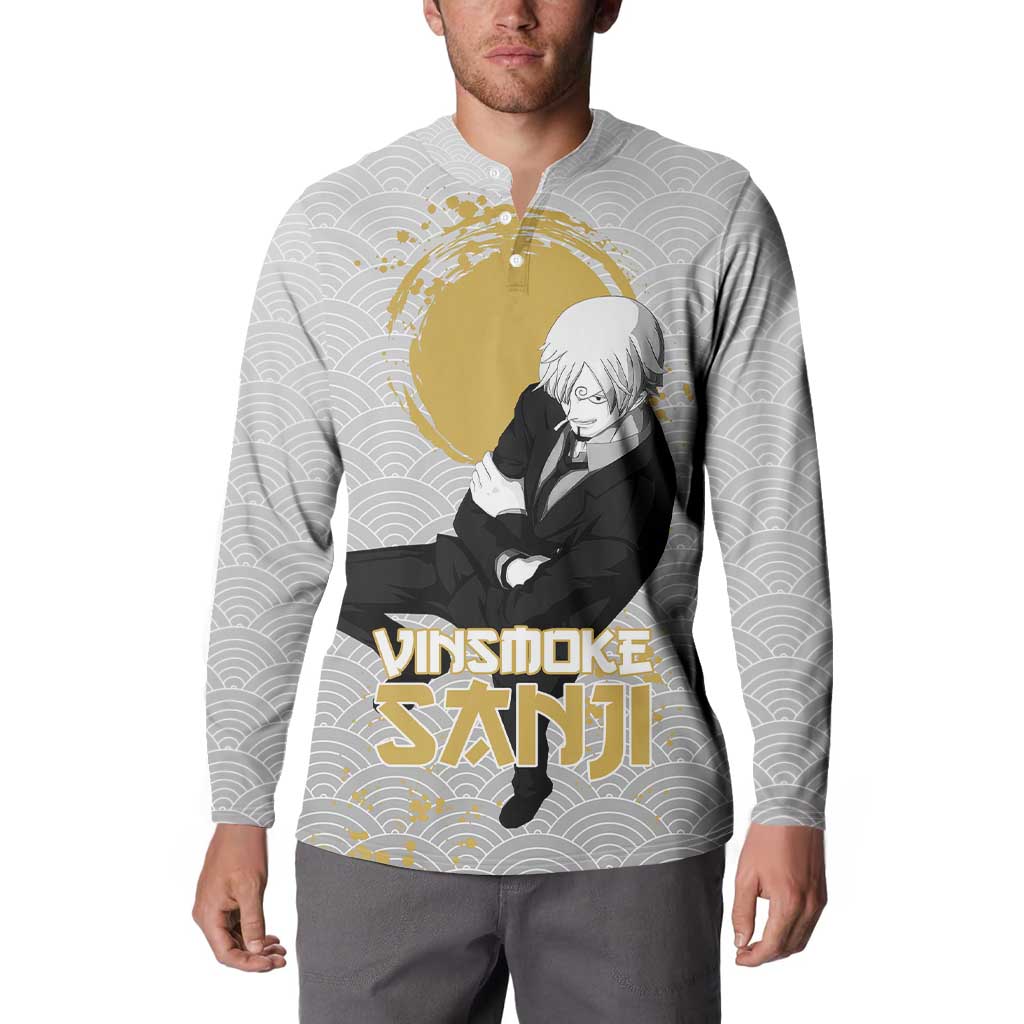 Sanji - One Piece Button Sweatshirt Anime Style
