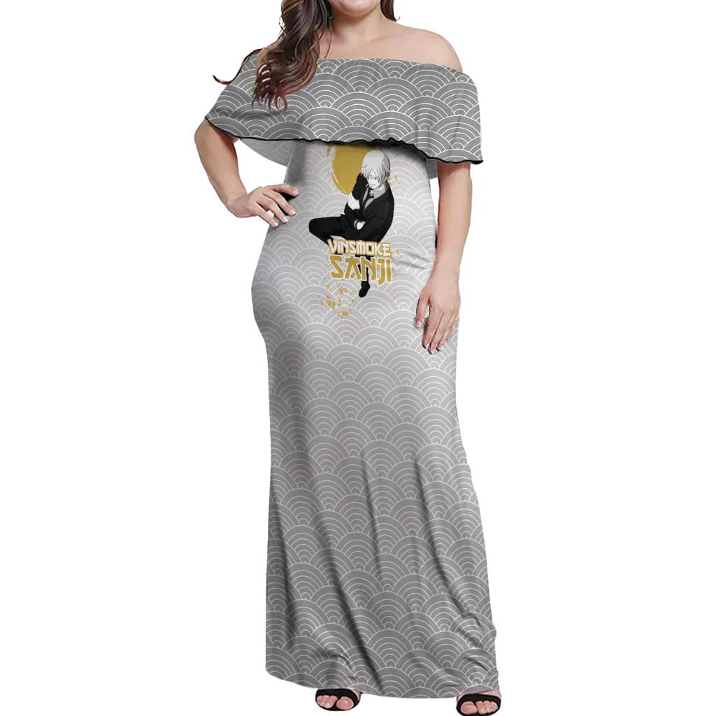 Sanji - One Piece Off Shoulder Maxi Dress Anime Style