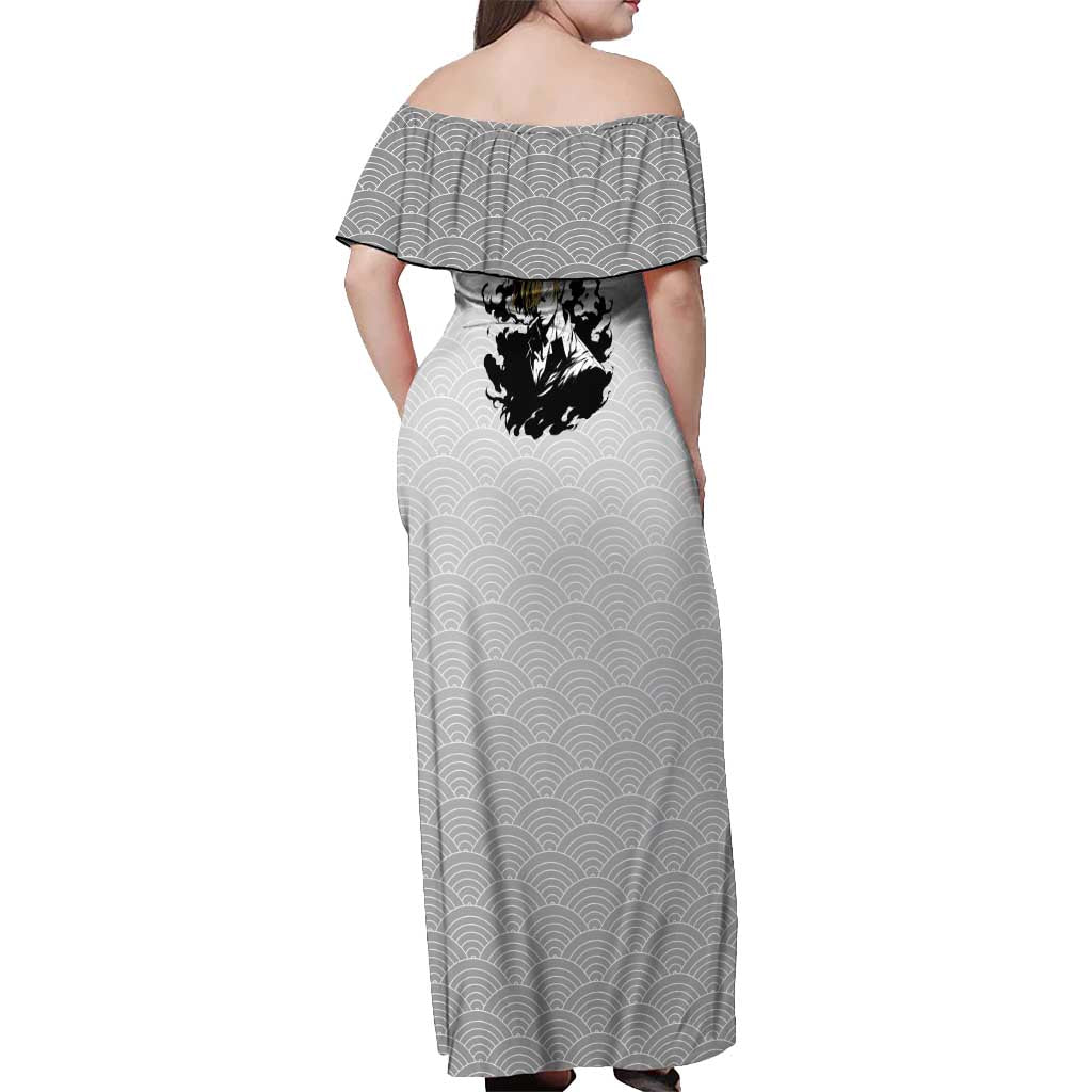 Sanji - One Piece Off Shoulder Maxi Dress Anime Style