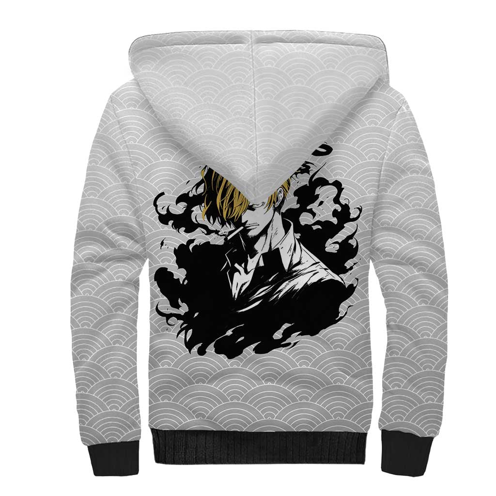Sanji - One Piece Sherpa Hoodie Anime Style