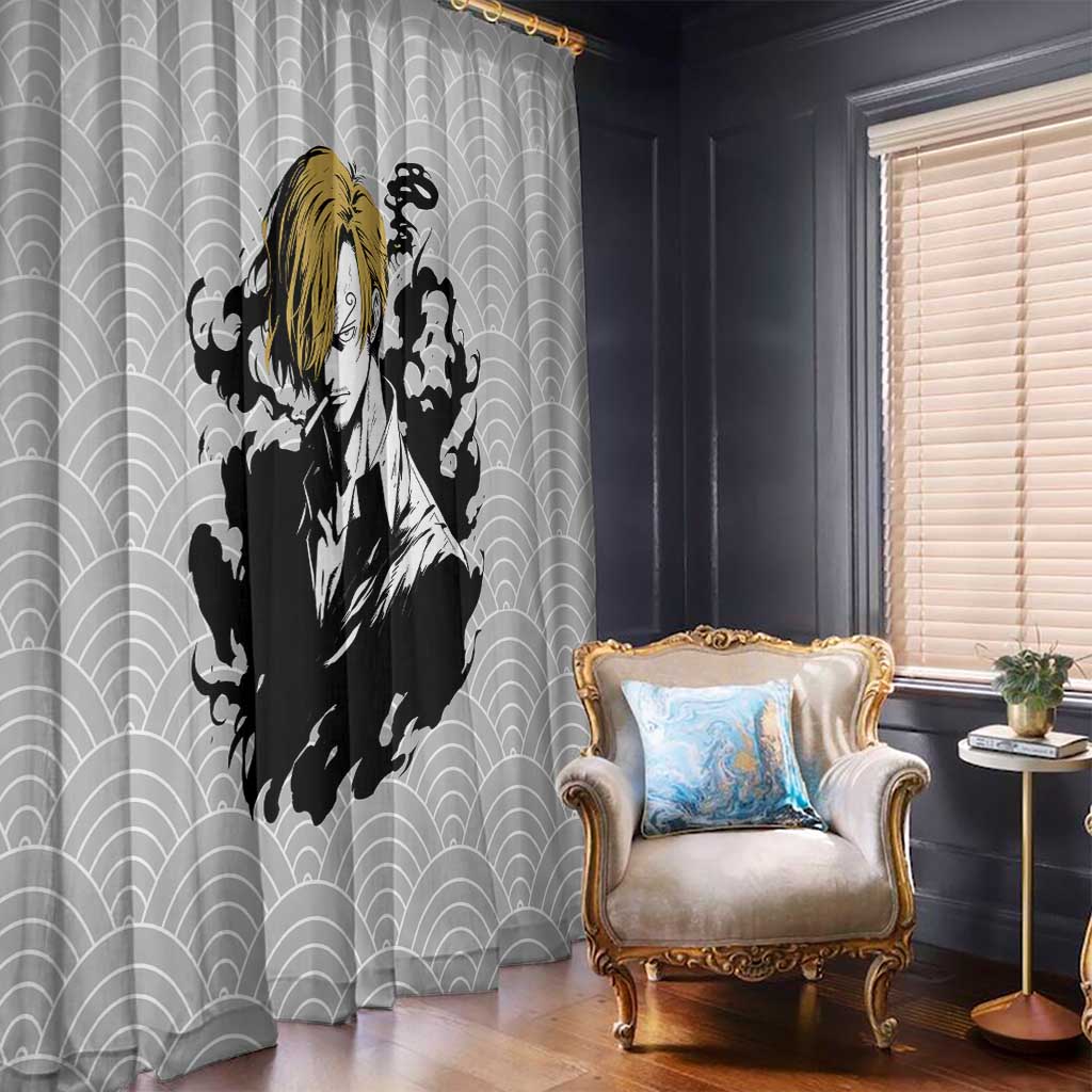 Sanji - One Piece Window Curtain Anime Style