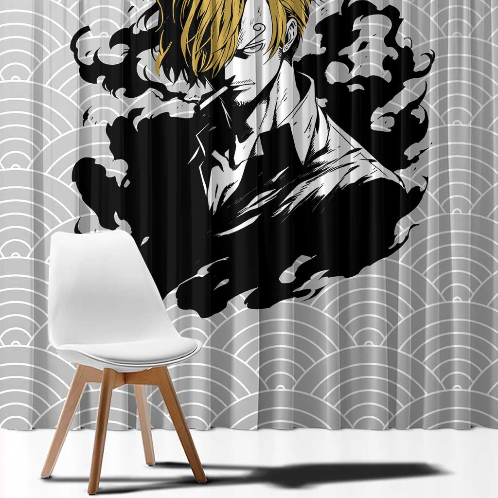 Sanji - One Piece Window Curtain Anime Style