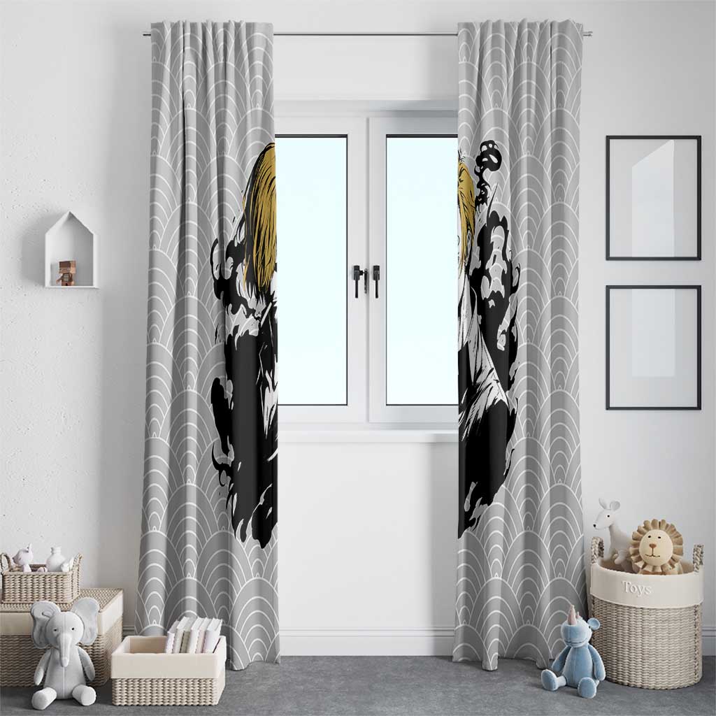 Sanji - One Piece Window Curtain Anime Style