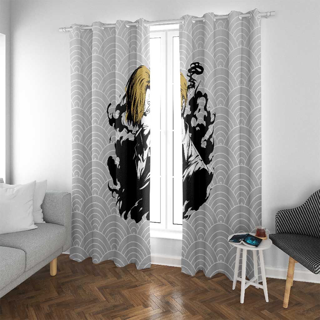 Sanji - One Piece Window Curtain Anime Style
