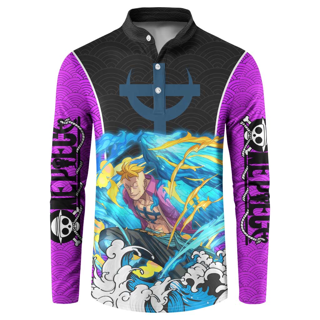 Marco - One Piece Button Sweatshirt Anime Style