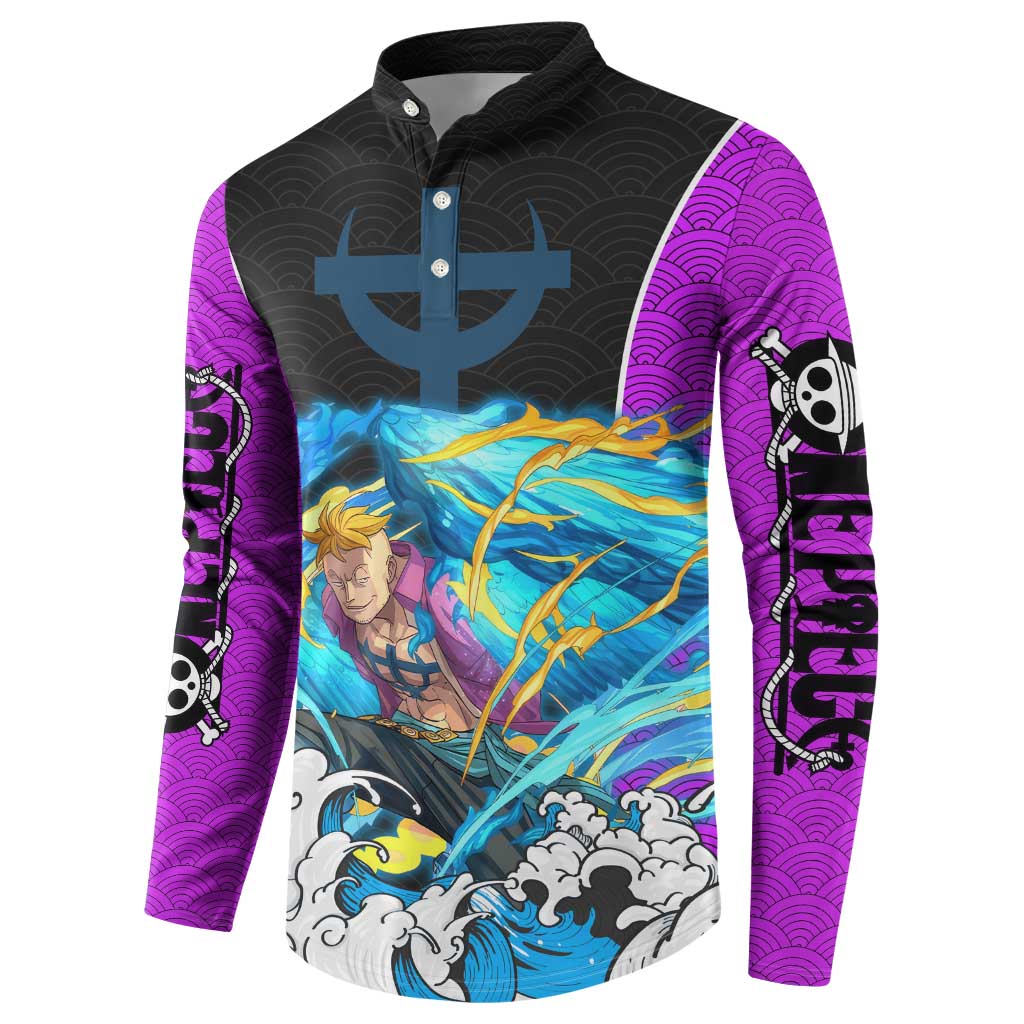 Marco - One Piece Button Sweatshirt Anime Style