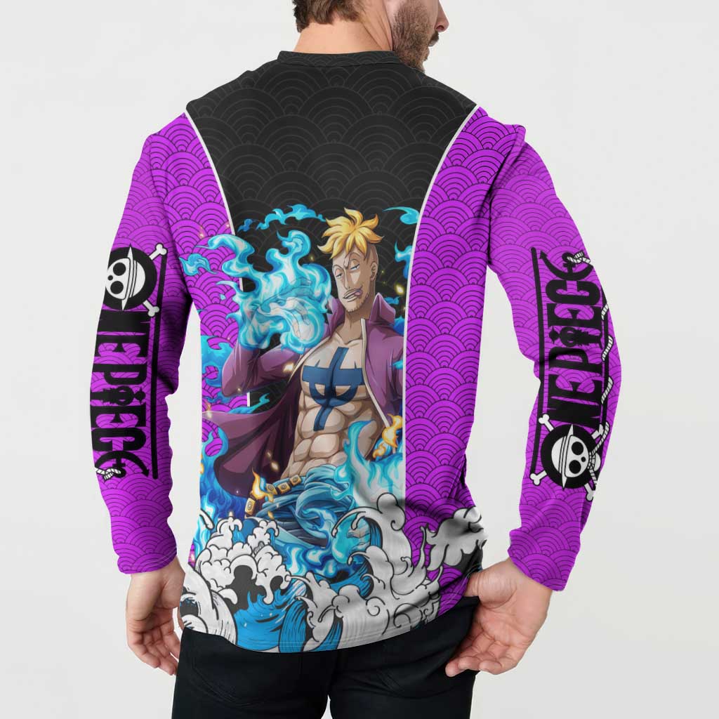 Marco - One Piece Button Sweatshirt Anime Style