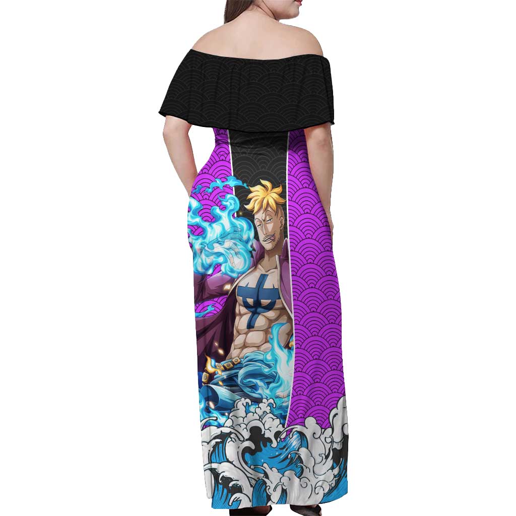 Marco - One Piece Off Shoulder Maxi Dress Anime Style
