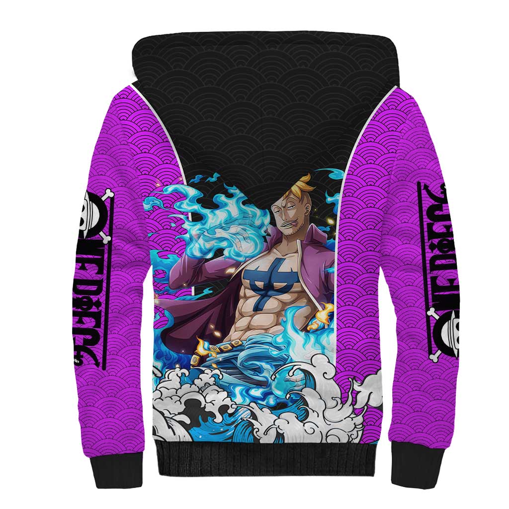 Marco - One Piece Sherpa Hoodie Anime Style