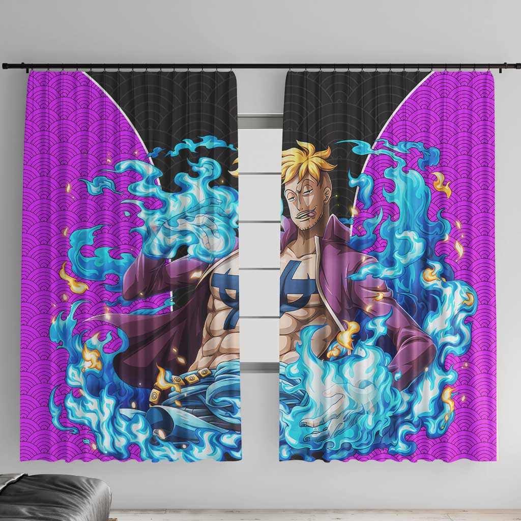 Marco - One Piece Window Curtain Anime Style