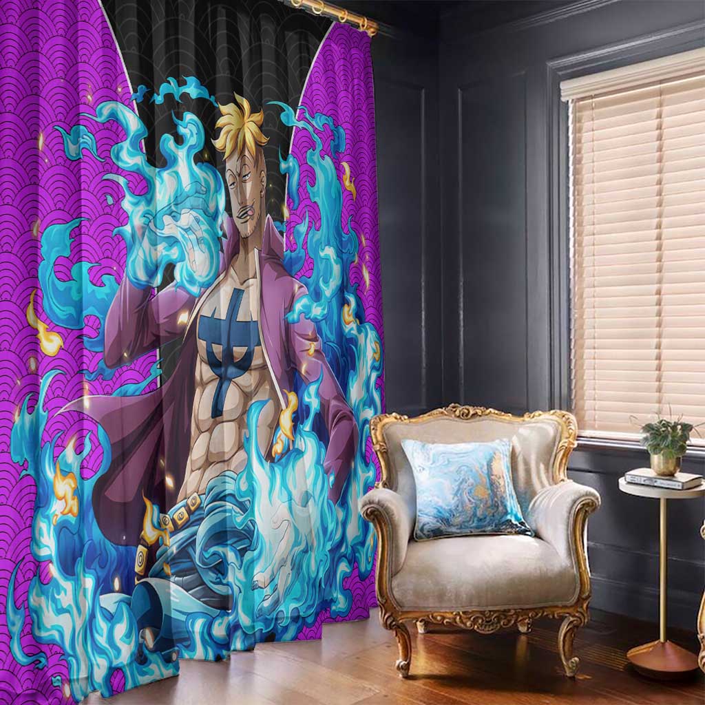 Marco - One Piece Window Curtain Anime Style