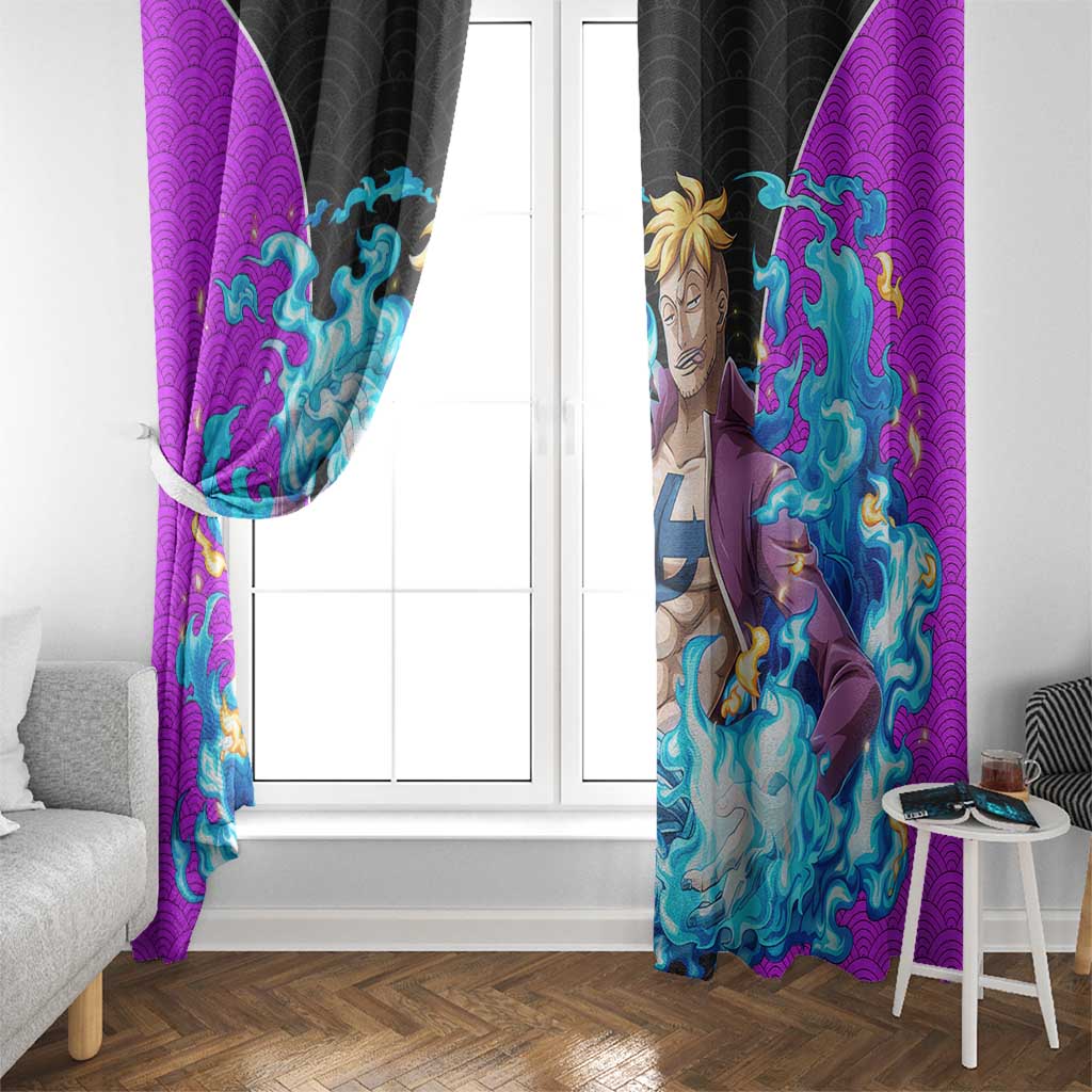 Marco - One Piece Window Curtain Anime Style
