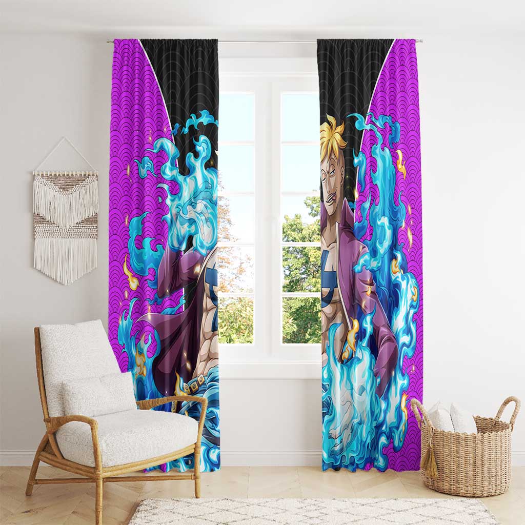 Marco - One Piece Window Curtain Anime Style