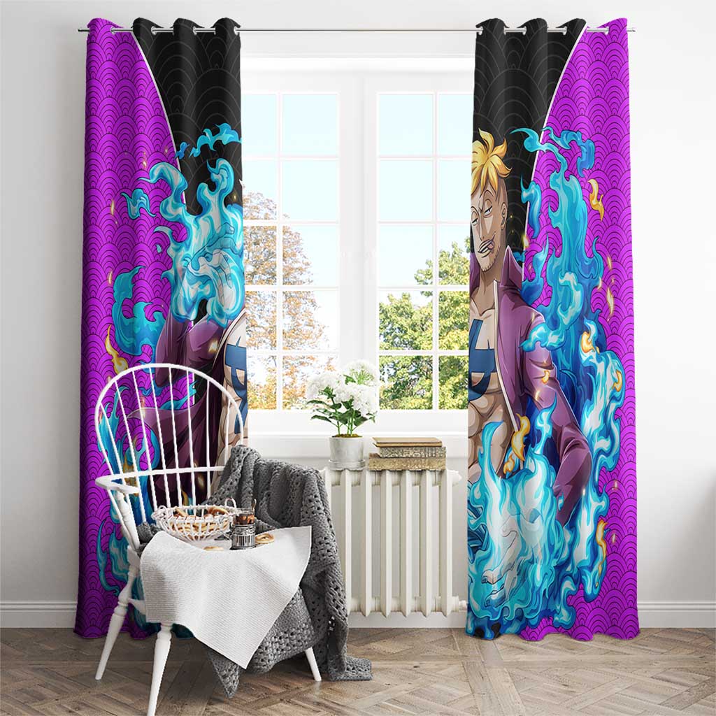 Marco - One Piece Window Curtain Anime Style
