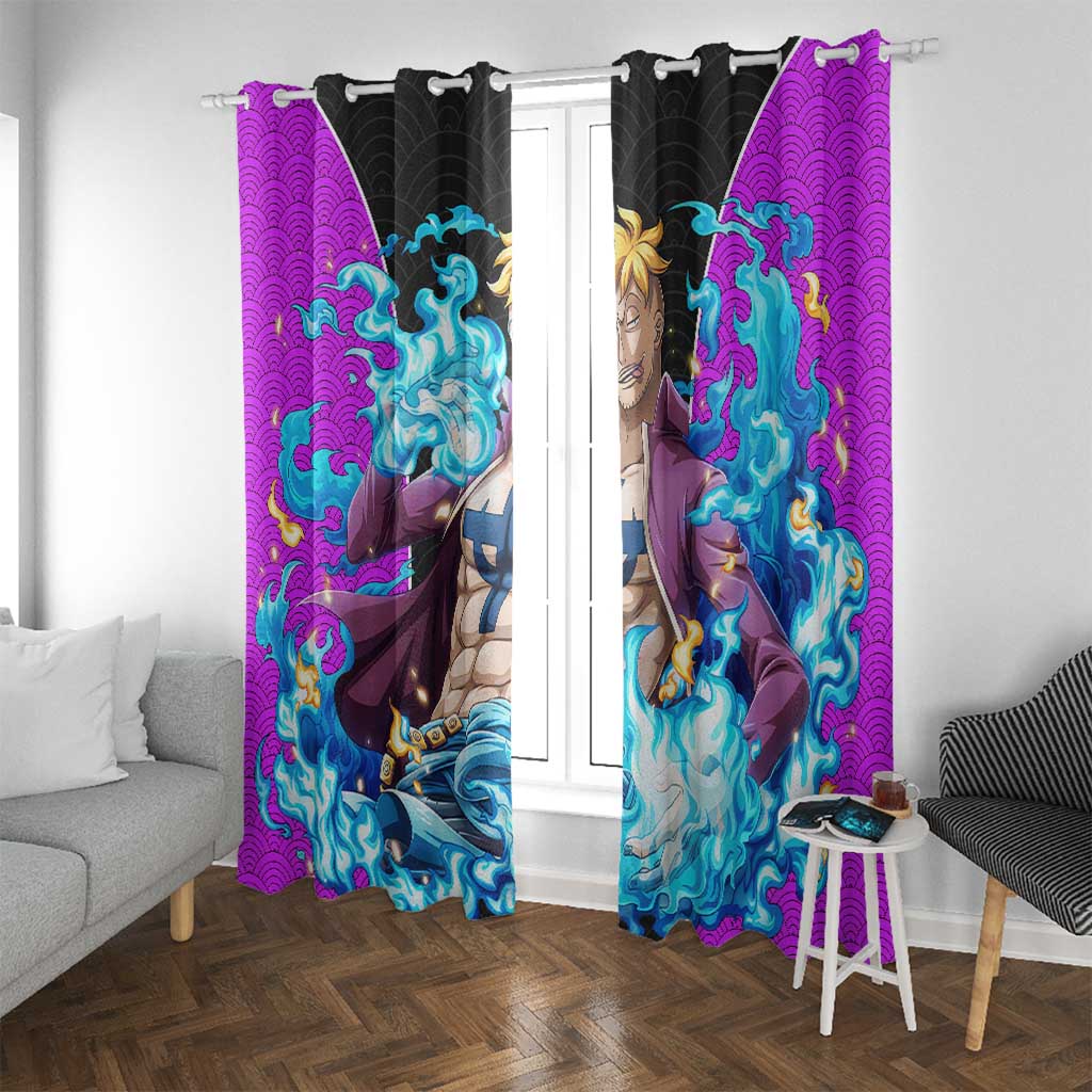 Marco - One Piece Window Curtain Anime Style