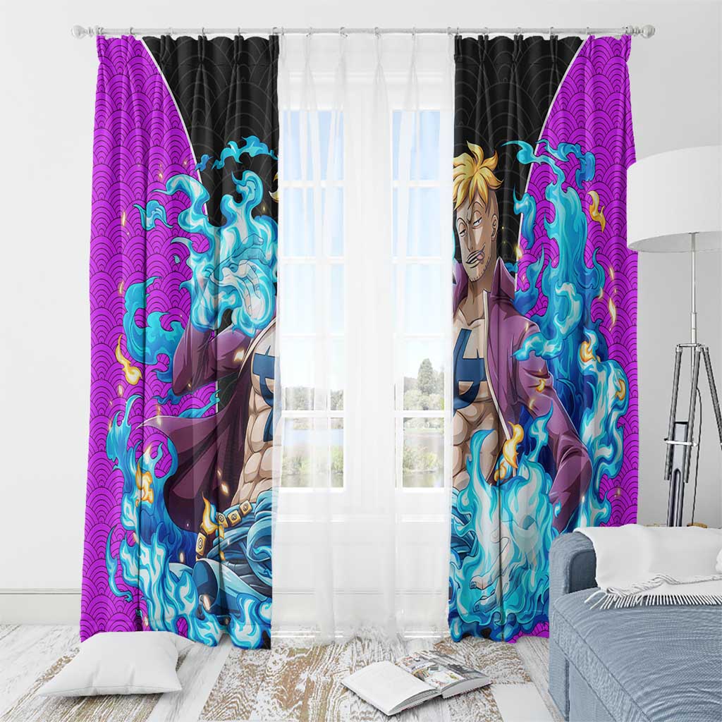 Marco - One Piece Window Curtain Anime Style