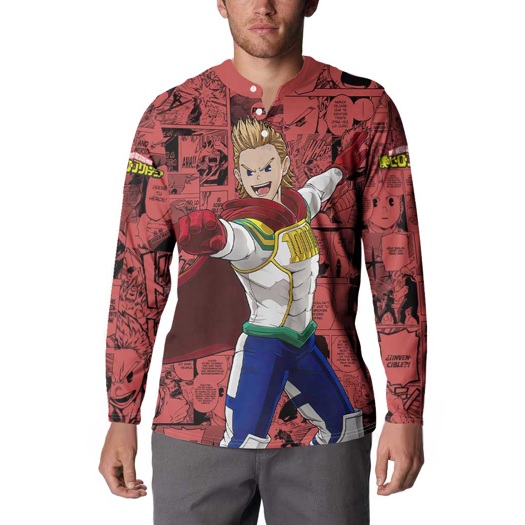 Mirio Toogata - My Hero Academia Button Sweatshirt Anime Mix Manga Style