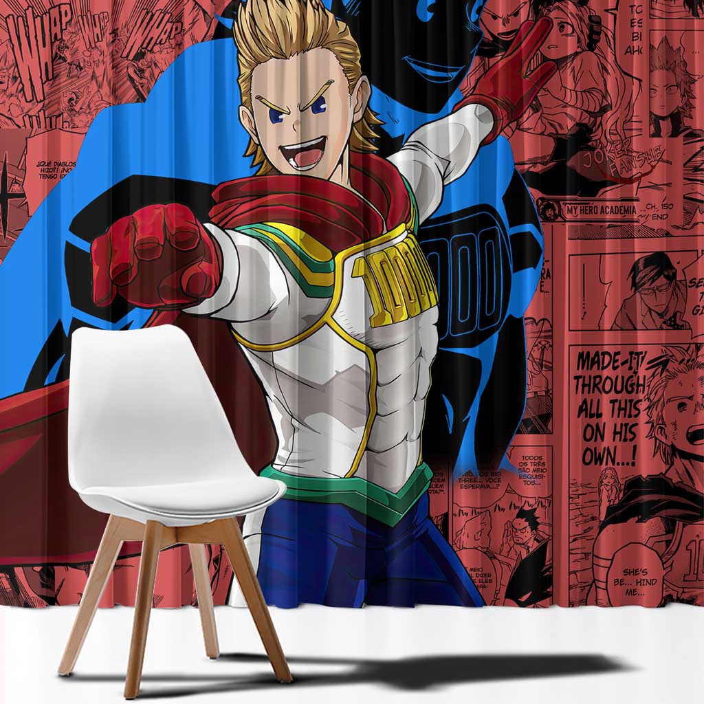 Mirio Toogata - My Hero Academia Window Curtain Anime Mix Manga Style