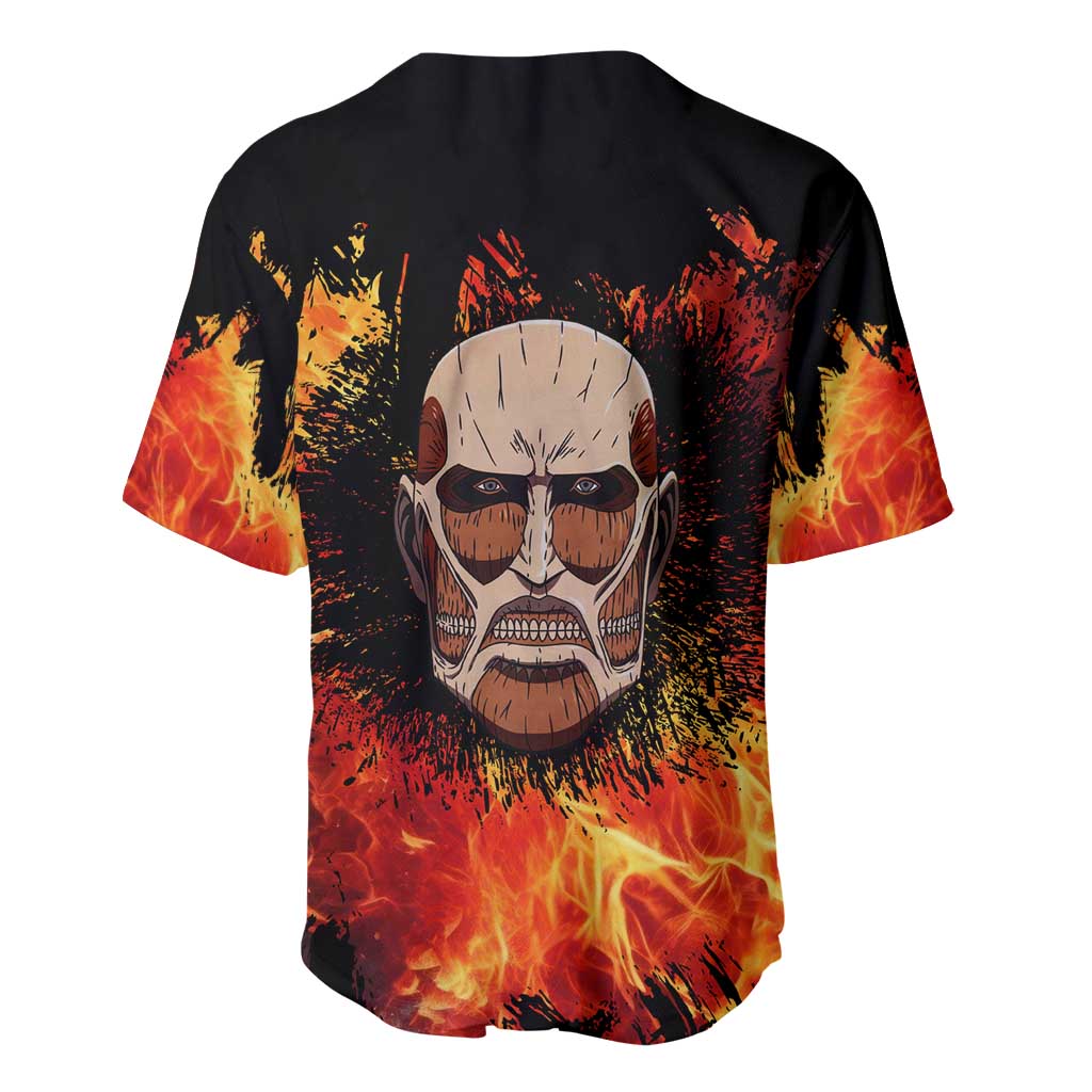 AOT Giant Titan - Attack On Titan Baseball Jersey Anime Style
