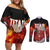 AOT Giant Titan - Attack On Titan Couples Matching Off Shoulder Short Dress and Long Sleeve Button Shirt Anime Style