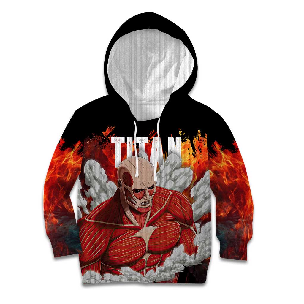 AOT Giant Titan - Attack On Titan Kid Hoodie Anime Style