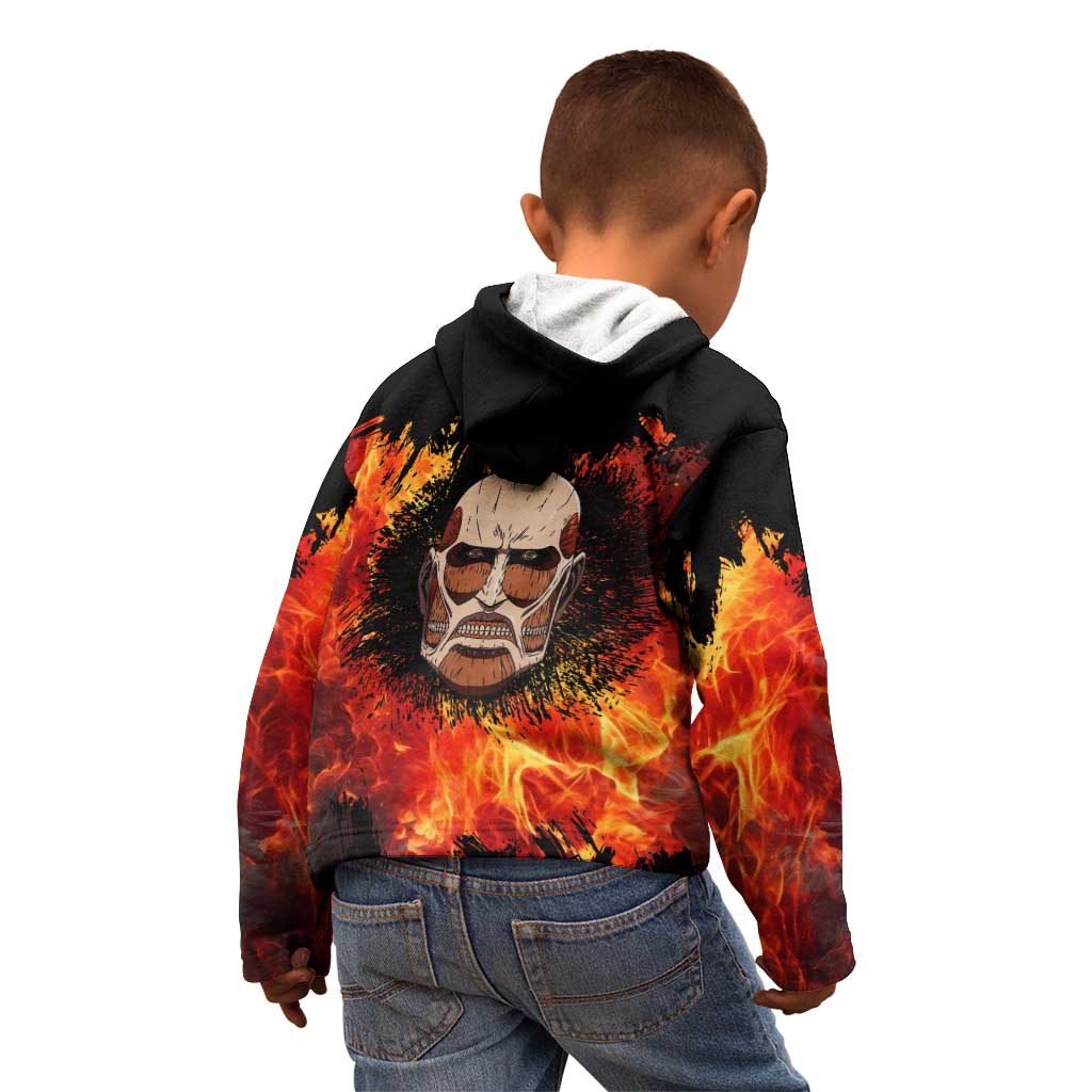 AOT Giant Titan - Attack On Titan Kid Hoodie Anime Style