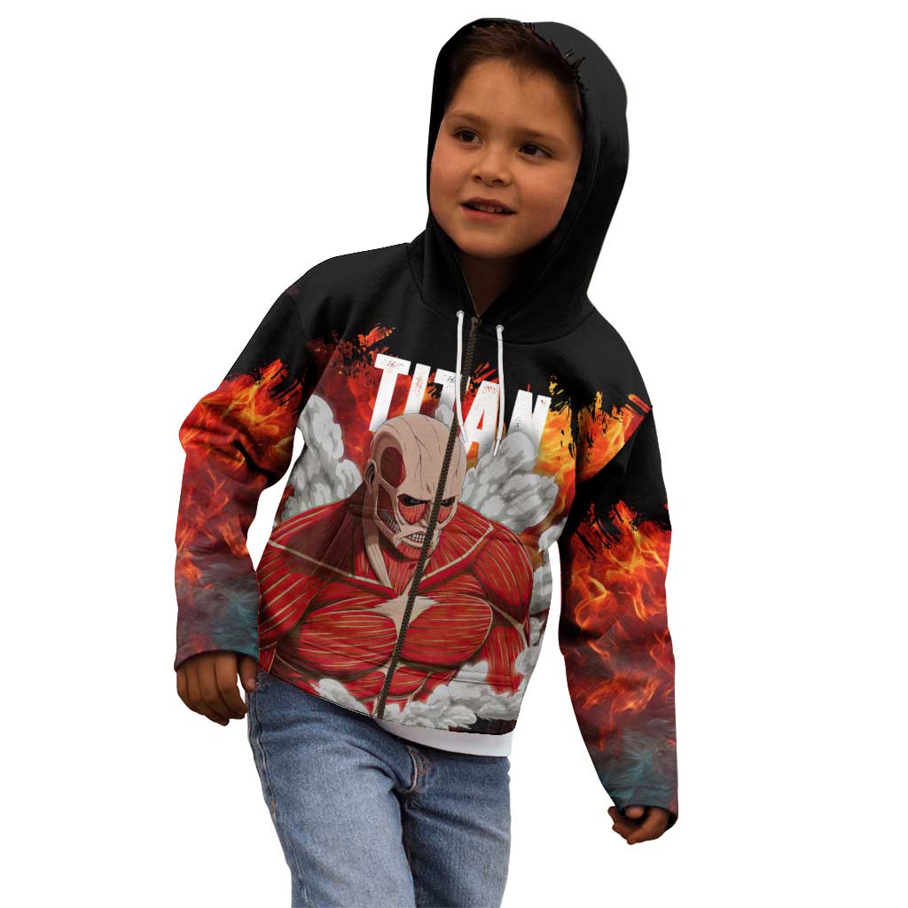 AOT Giant Titan - Attack On Titan Kid Hoodie Anime Style